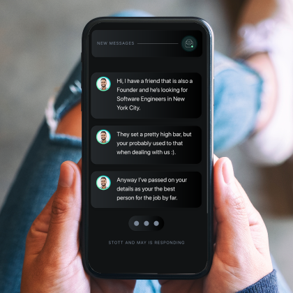 Founder-recommendation-via-text