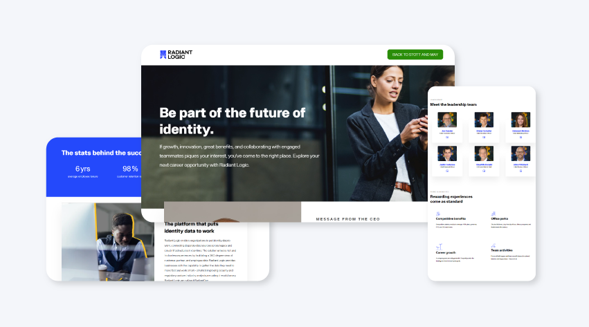 Radiant Logic Featured Employer Microsite