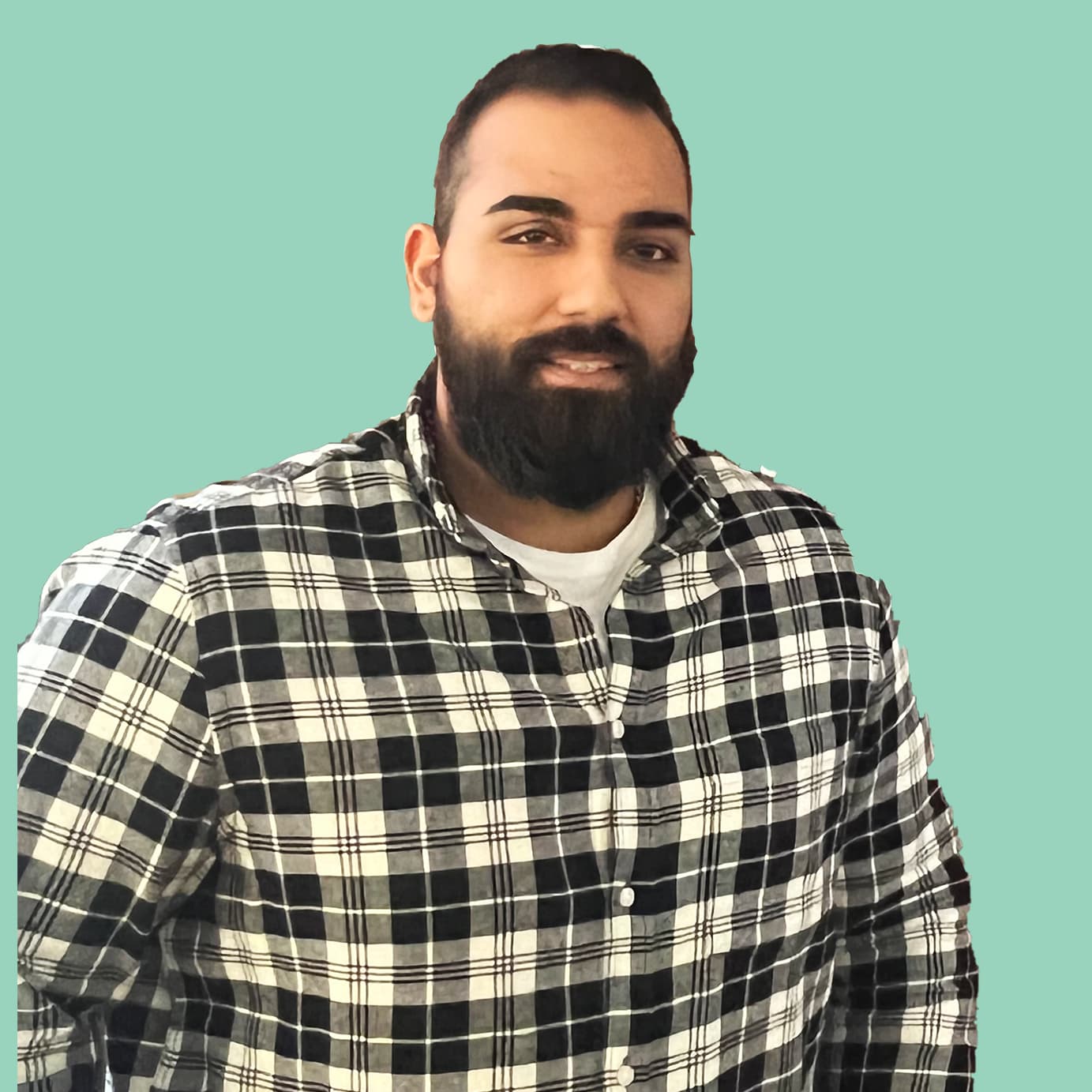 Ian Ascuasiati green background