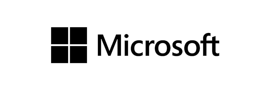 Microsoft black logo