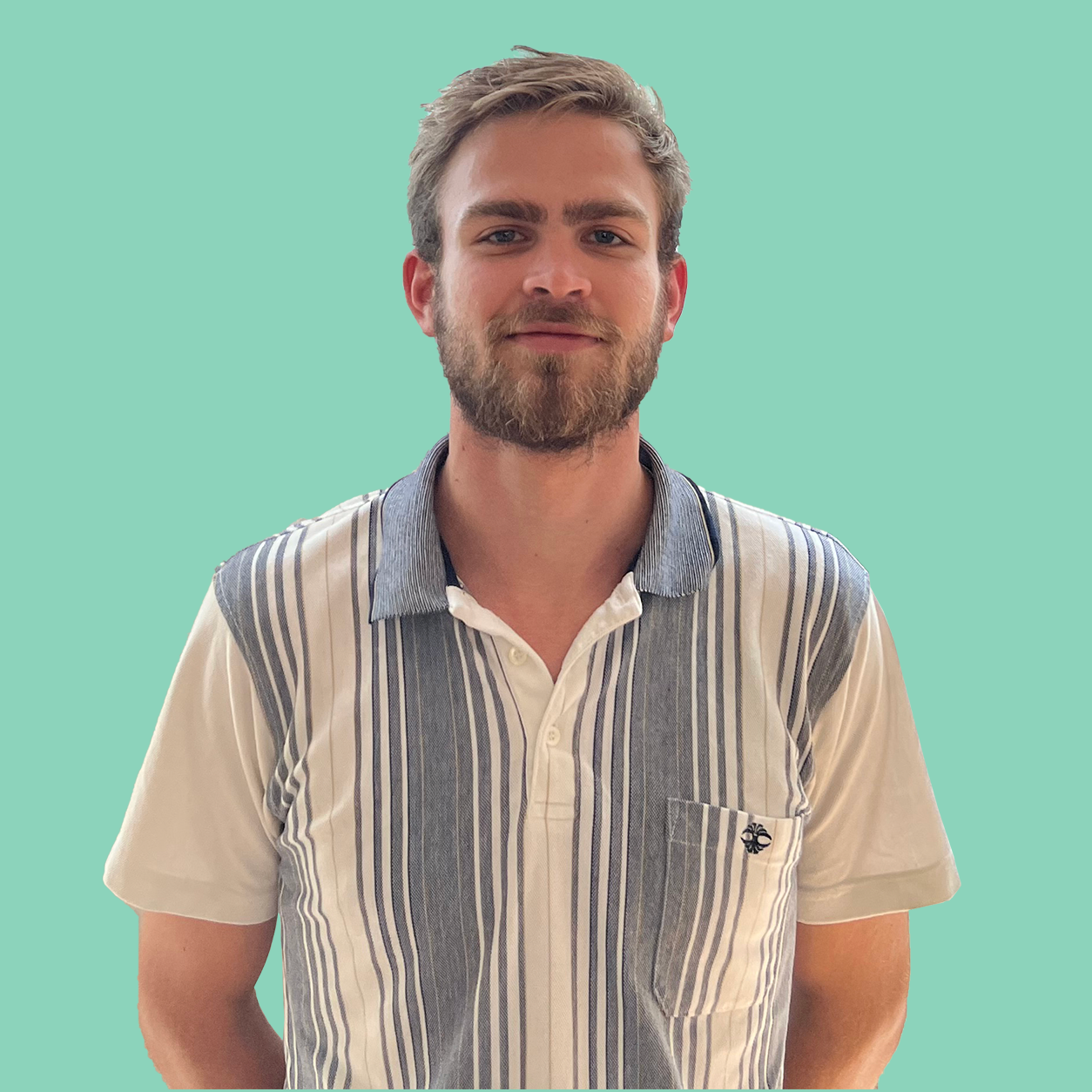 Patrick Morin green background
