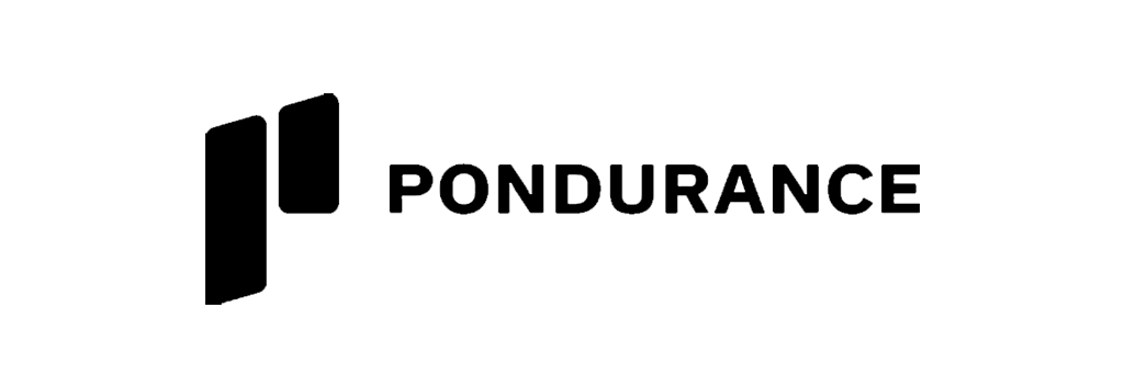 Pondurance black logo