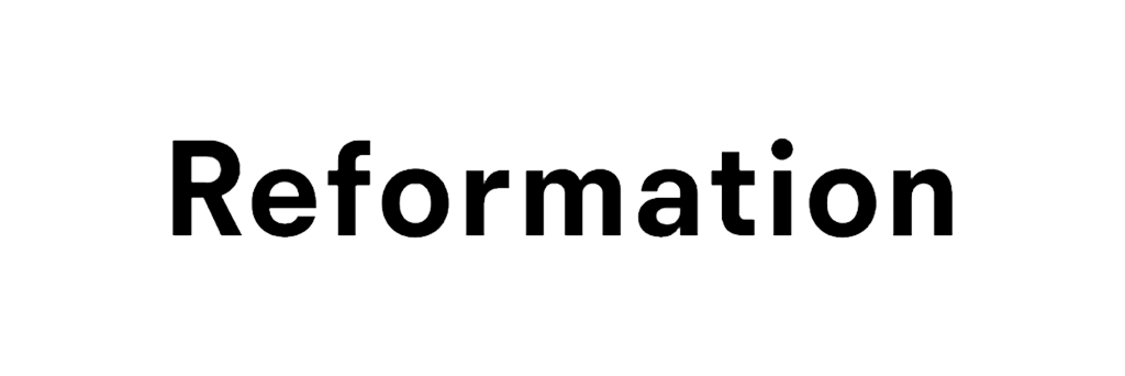 Reformation black logo