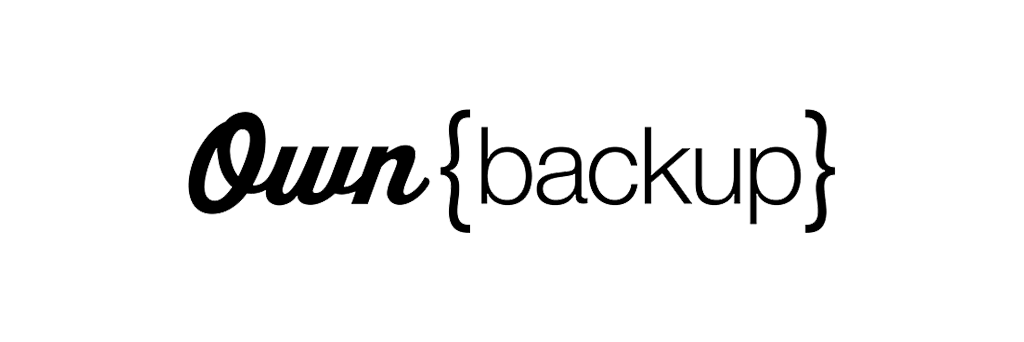 own backup logo black
